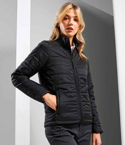 Premier Ladies Recyclight� Padded Jacket - BLK - XXL